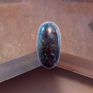 New Dragon Blood Jasper Ring